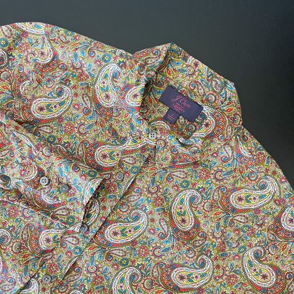 J. Crew Tops - J. Crew Slim Perfect Shirt Liberty Lee Manor Paisley Womens 2 Button Up Cotton